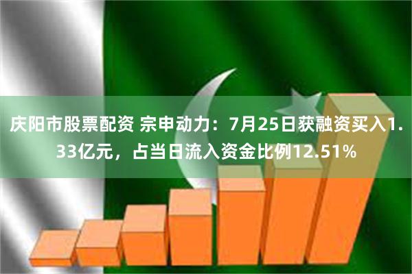 庆阳市股票配资 宗申动力：7月25日获融资买入1.33亿元，占当日流入资金比例12.51%