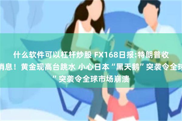 什么软件可以杠杆炒股 FX168日报:特朗普收获重大好消息！黄金现高台跳水 小心日本“黑天鹅”突袭令全球市场崩溃