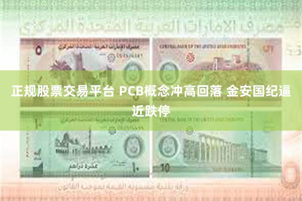 正规股票交易平台 PCB概念冲高回落 金安国纪逼近跌停