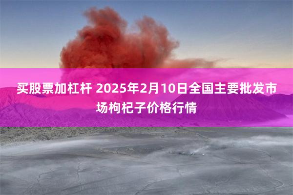 买股票加杠杆 2025年2月10日全国主要批发市场枸杞子价格行情