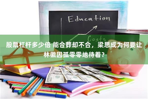股票杠杆多少倍 能合葬却不合，梁思成为何要让林徽因孤零零地待着？